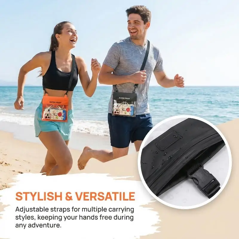 

Large Capacity Waterproof Phone Case Swimming Bag Phone Super-tight Seal Beach Rafting Outdoor Underwater Protective Bag Cover