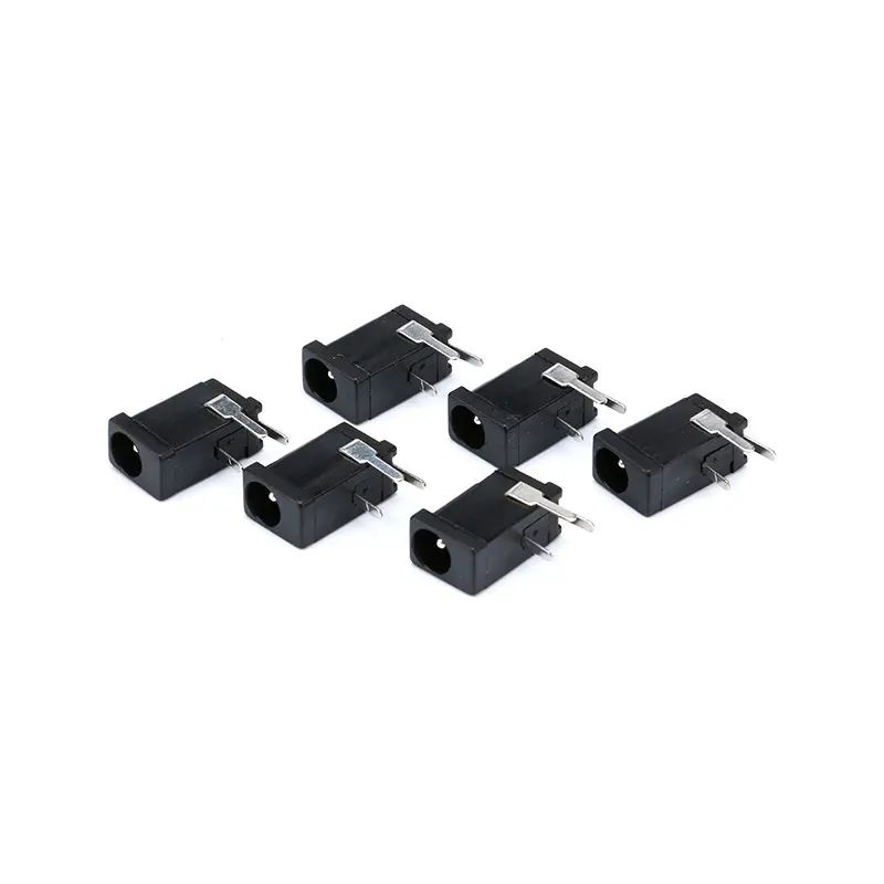 10PCS DC002-1.3MM Round Needle High Temperature Power Socket Metal Head Socket Adapter Metal Head Welding Wire Type Connector