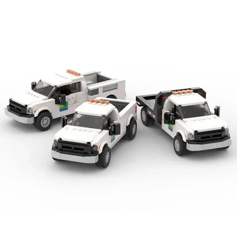 Décennie s de construction de modèle de camion de la ville, briques modulaires MOC, champion de vitesse à 8 goujons, technologie de camion, cadeau de jouets de Noël, ensembles de bricolage, assemblage