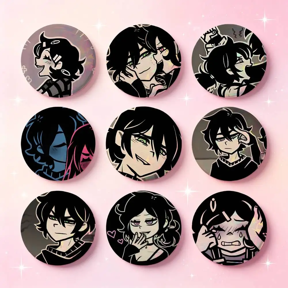 T-The Coffin Of Andy And Leyleys Badges 25 32 44 58 75 Mm Round Cosplay Pin Bag Decor Fans Collect Friends Gifts Brooch Souvenir