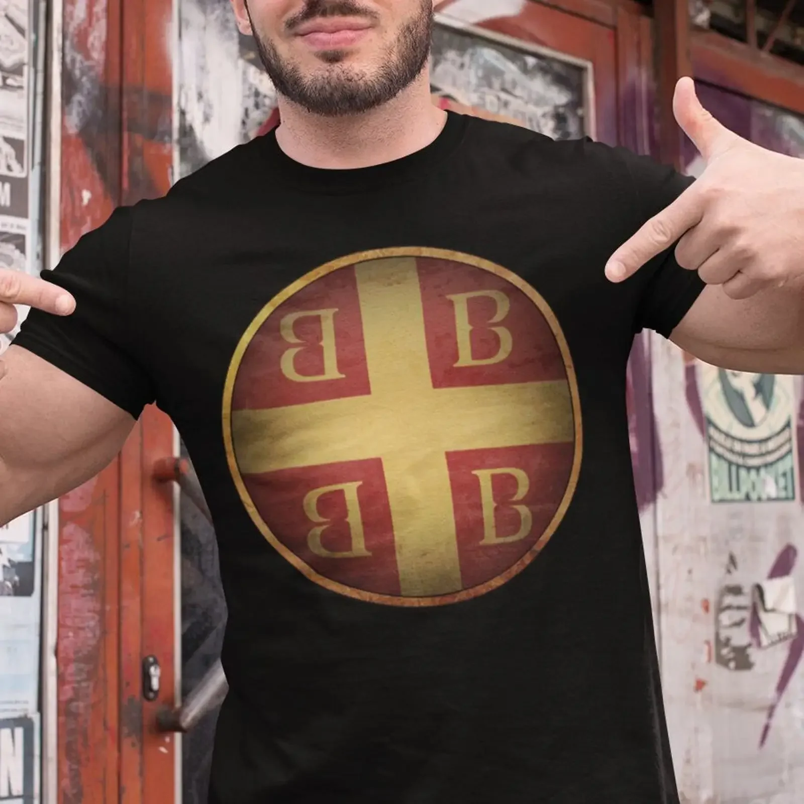 Byzantium Heraldry Byzantine Empire Coat of Arms Constantinople T shirt vintage Washed Versatile Comfortable