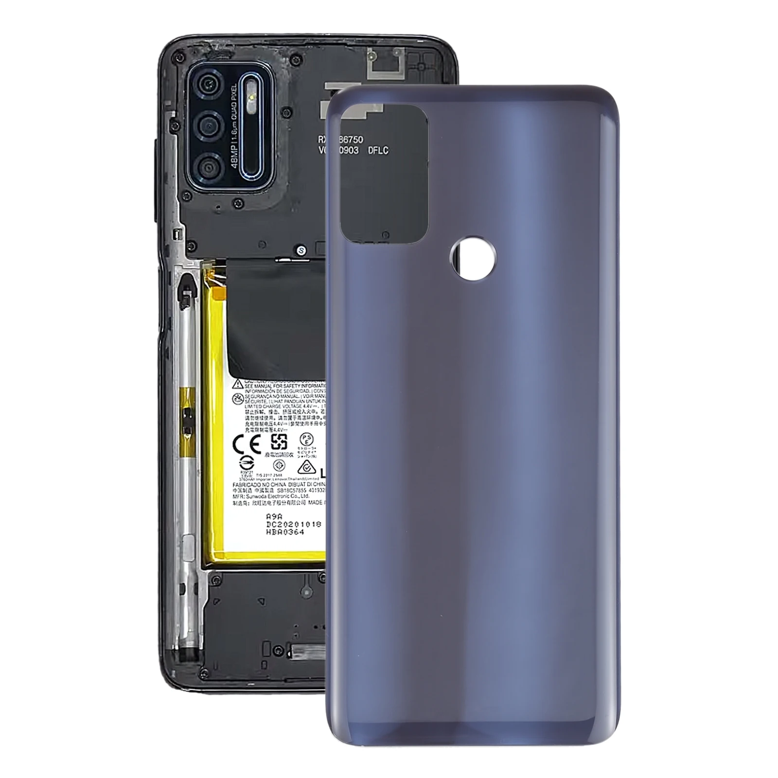 Battery Back Cover for Motorola Moto G50 XT2137-1 XT2137-2 Phone Rear Housing Case Replacement