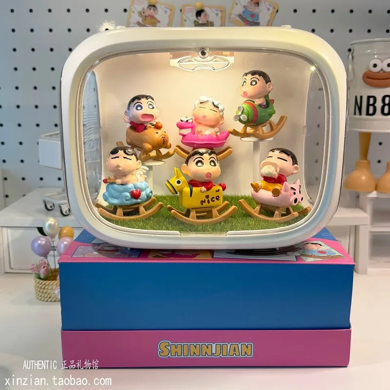 Crayon Shin-Chan Blind Box Rocking Horse Shinnosuke Cute Creative Doll Decoration Gift For Girls On Holidays
