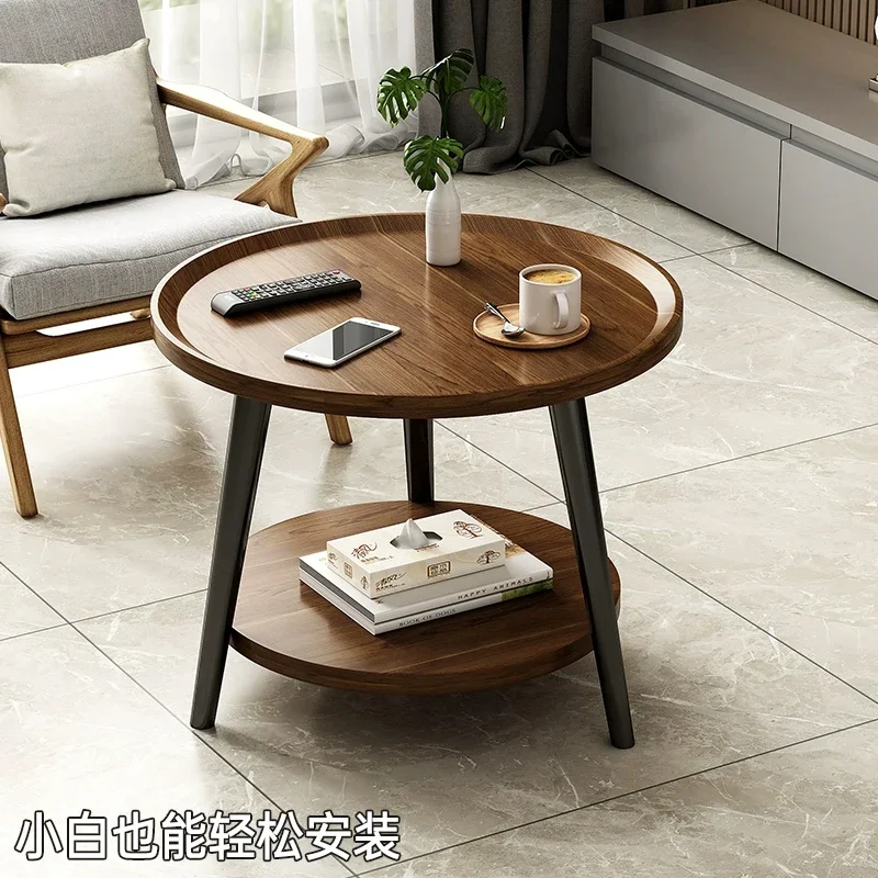 

Small Coffee Table Modern Round Living Room Desk Creative Side Tables Minimalist Small Round Table Stylish Coffee Stand