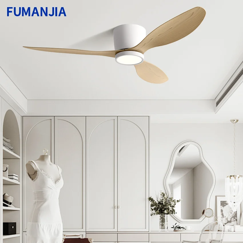FUMANJIA 36/42/52/56 Inch Inverter Ceiling Fan with Light – Ultra-Quiet, Perfect for Bedroom, Dining Room, Living Room & Office