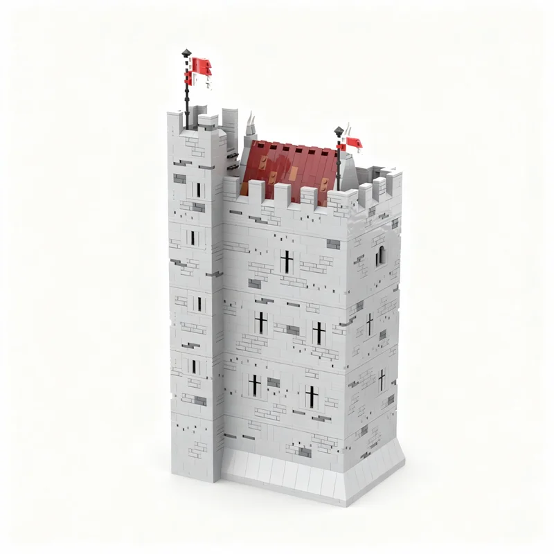 3937 stuks MOC Kasteel Harlon Keep Toren Huis Model Bouwstenen Kerstcadeaus Architectuur Speelgoed DIY Idee Educatief Creatief