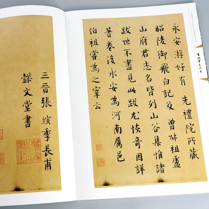 Chinese Classic Inscription Copybook Zhao Mengfu Yan Zhenqing Running Regular Script Cursive Script Calligraphy Practice Book