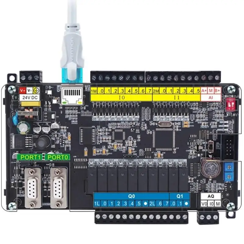لوحة واحدة PLC CPU 222 224 224XP 226 14/24/30/40 DIO لشركة Siemens S7-200 CPU224 CPU226 CN PPI، إيثرنت تناظري اختياري