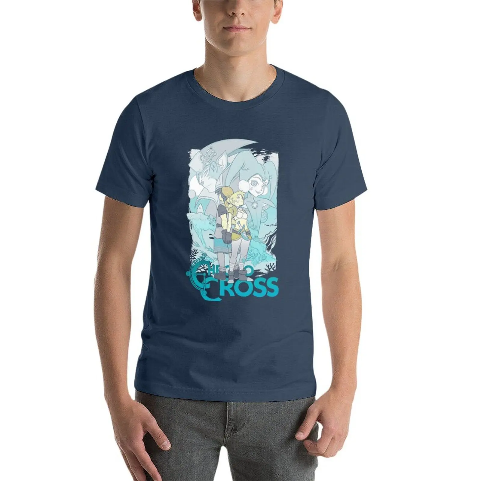 Enjoystick Chrono Cross 34 Basic Novelty Graphics T-Shirt Work Daily Short Sleeve Top