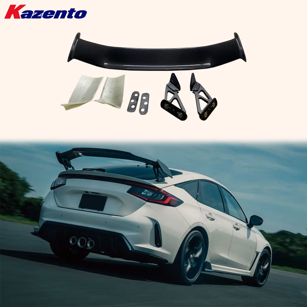 

For 2022+ Honda Civic FE1 Sedan (Not fit FL1 Hatchback) 11th M Style Rear Spoiler Wing Carbon Fiber With Stand