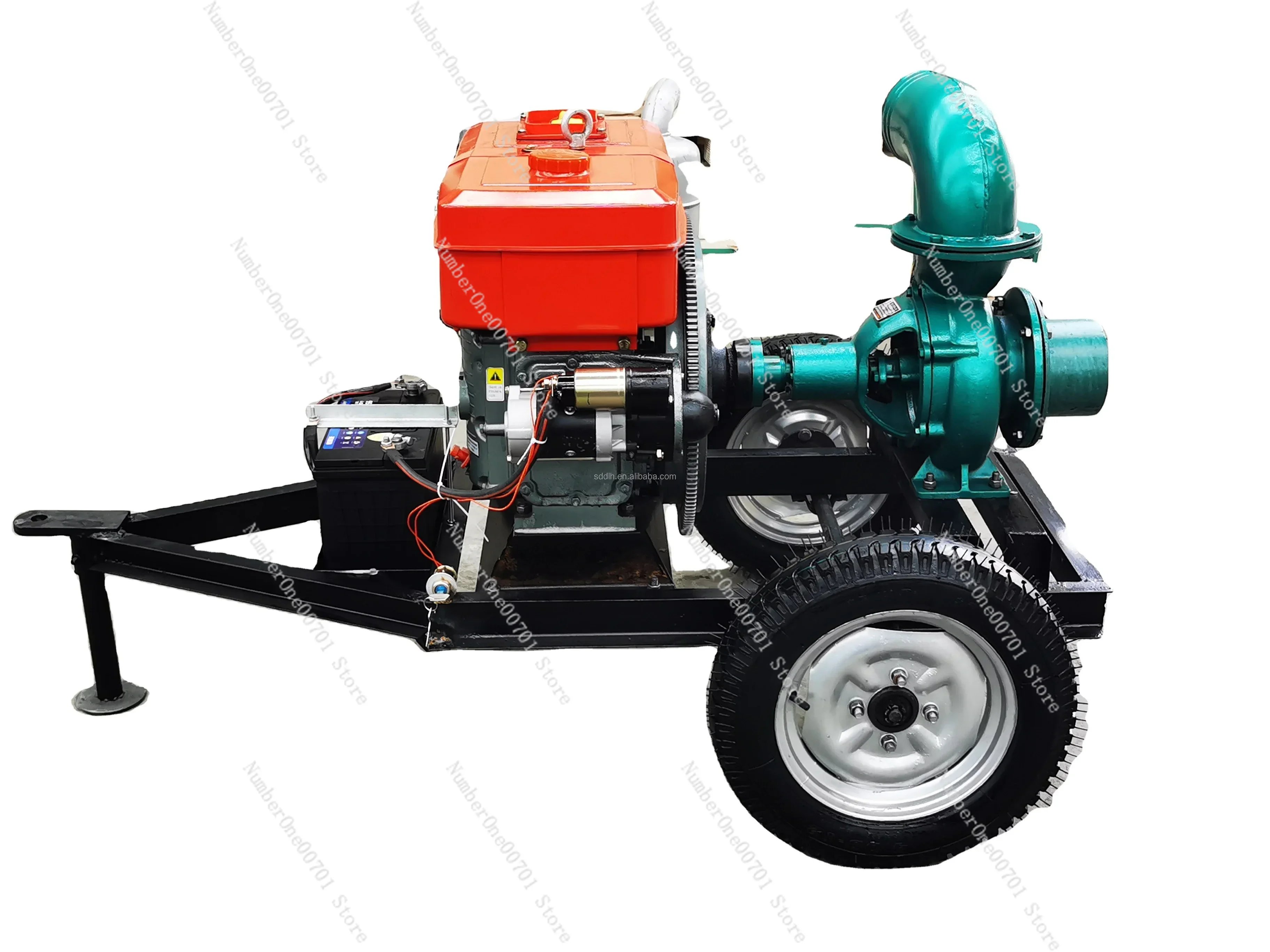 6 inch large flow diesel irrigation agricultural water pump