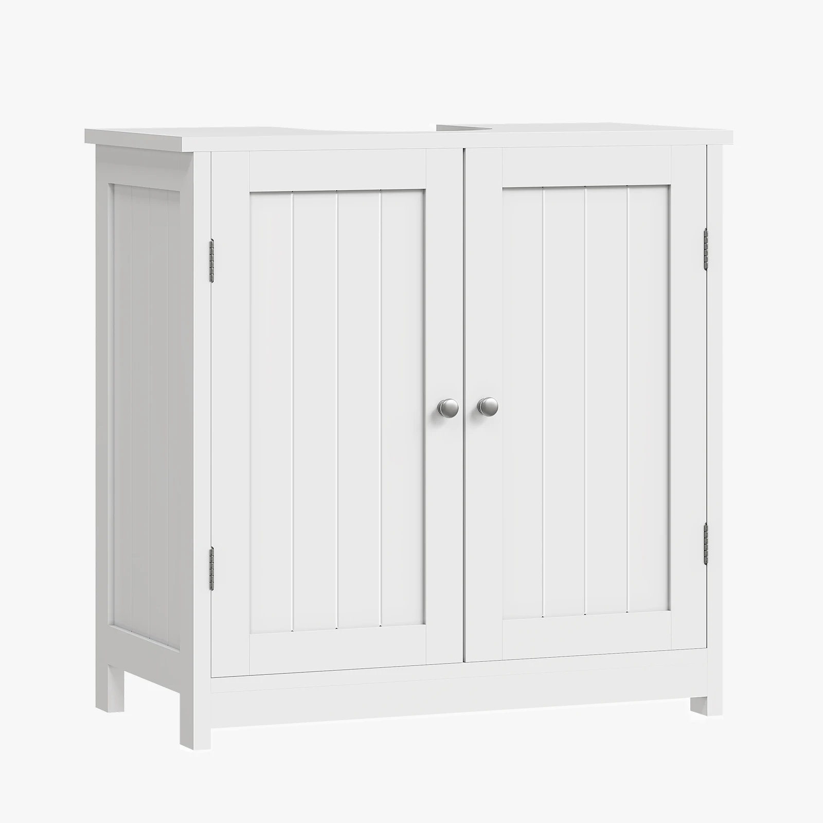 30 x 60 x 50,5 cm großer Badezimmerschrank, Badezimmer-Aufbewahrungsschrank unter dem Waschbecken, Organizer mit 2 Türen, Waschtischunterschrank, bodenstehendes Toilettenmöbel
