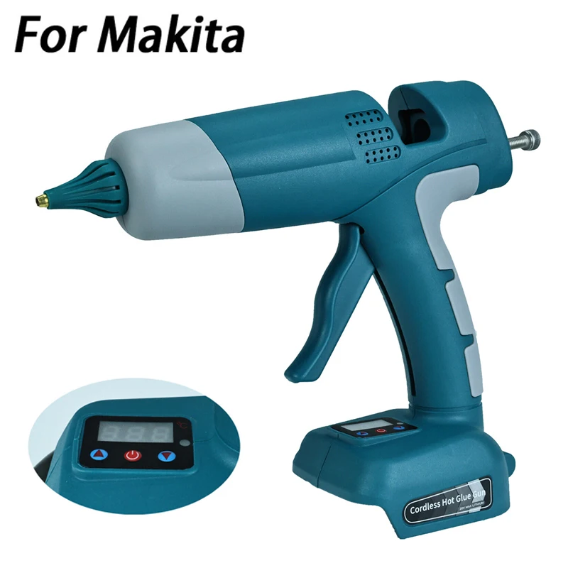 100W Hot Electric Glue Gun For Makita 18V Li-ion Battery Digital Display Glue Gun With 10 Glue Sticks Household DIY Tools