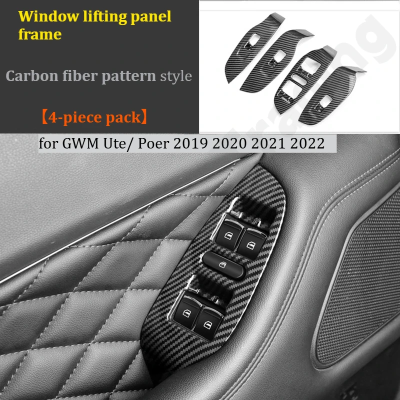 

for GWM Ute/ Poer 2019 2020 2021 2022 Off road vehicle gear lever frame/center console gear anti scratch interior frame