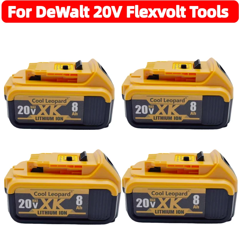 

Литий-ионная аккумуляторная батарея MAX емкостью 6 Ач с новым зарядным портом Type-c, замена для беспроводных электроинструментов DeWalt 20 В Flexvolt