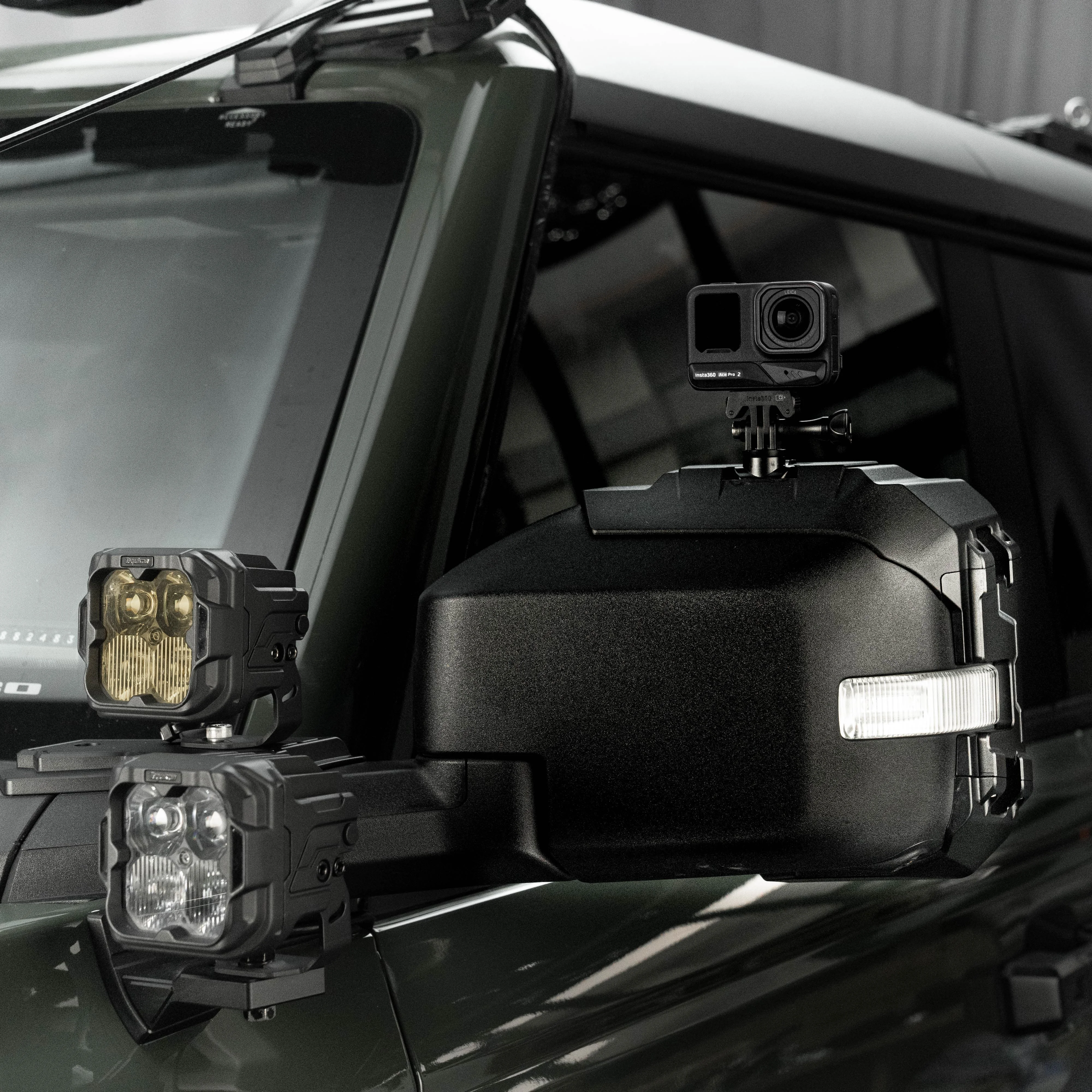 ملحق درع المطر الخاص من MUYE NEPT لسيارة Ford Bronco Mach Nept مرآة الرؤية الخلفية للطرق الوعرة للموديلات المحلية والمستوردة