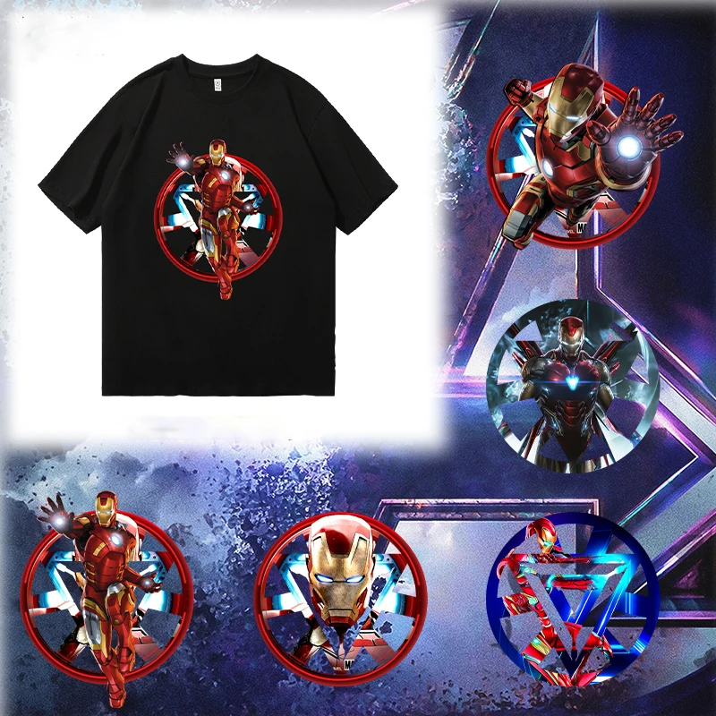 Marvel Joint Iron Man Internet Celebrity T-shirt Short Sleeved Men's Clothes Avengers Men's and Women's Super Hot Summer