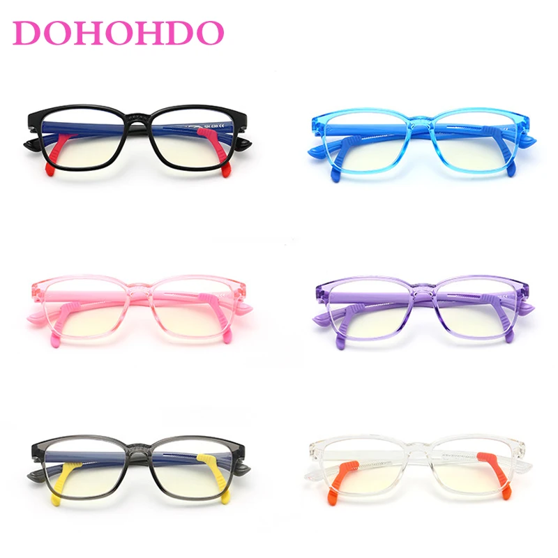 High Quality Ultralight Kids Glasses Frame Rectangle Boy Girls Prescription Optic Spectacle Frame Anti Blue Ray Computer Glasses