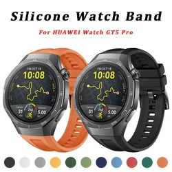 For Huawei Watch GT5 Pro 46mm Official Silicone Sport Band Bracelet Correa For Huawei Watch GT 5 Pro 46MM Women Men Watchband