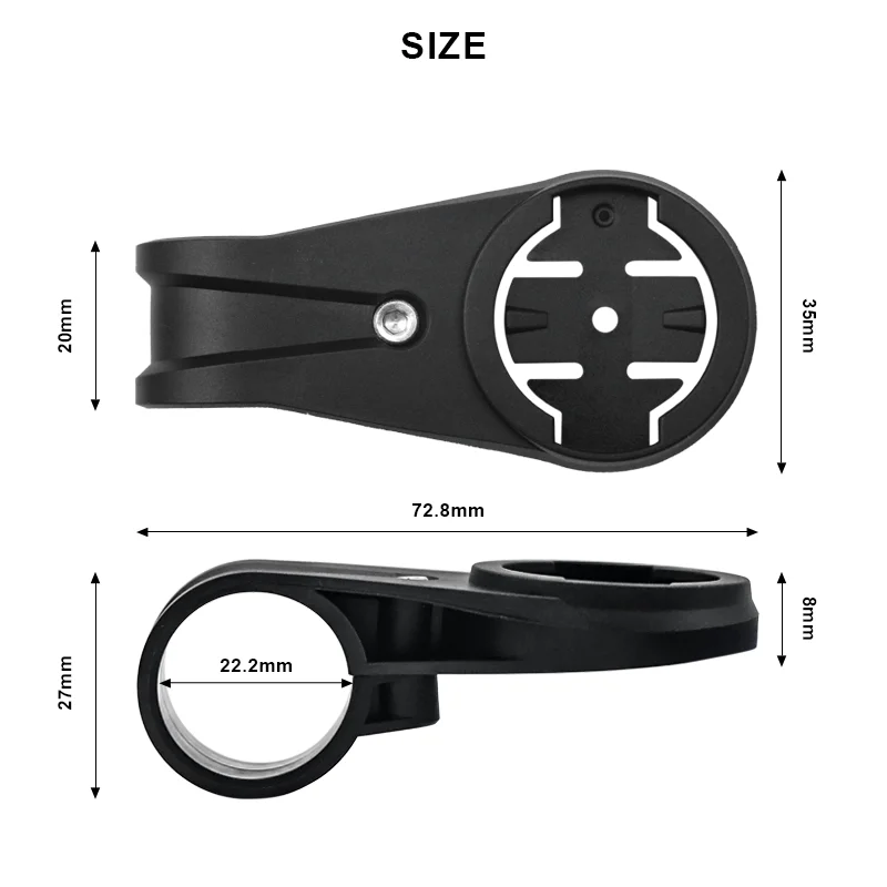 Bicycle Handlebar Computer Holder 22.2mm Plastic Bike TT Handlebar Computer Mount For Garmin Speedometers Cycling Accessories