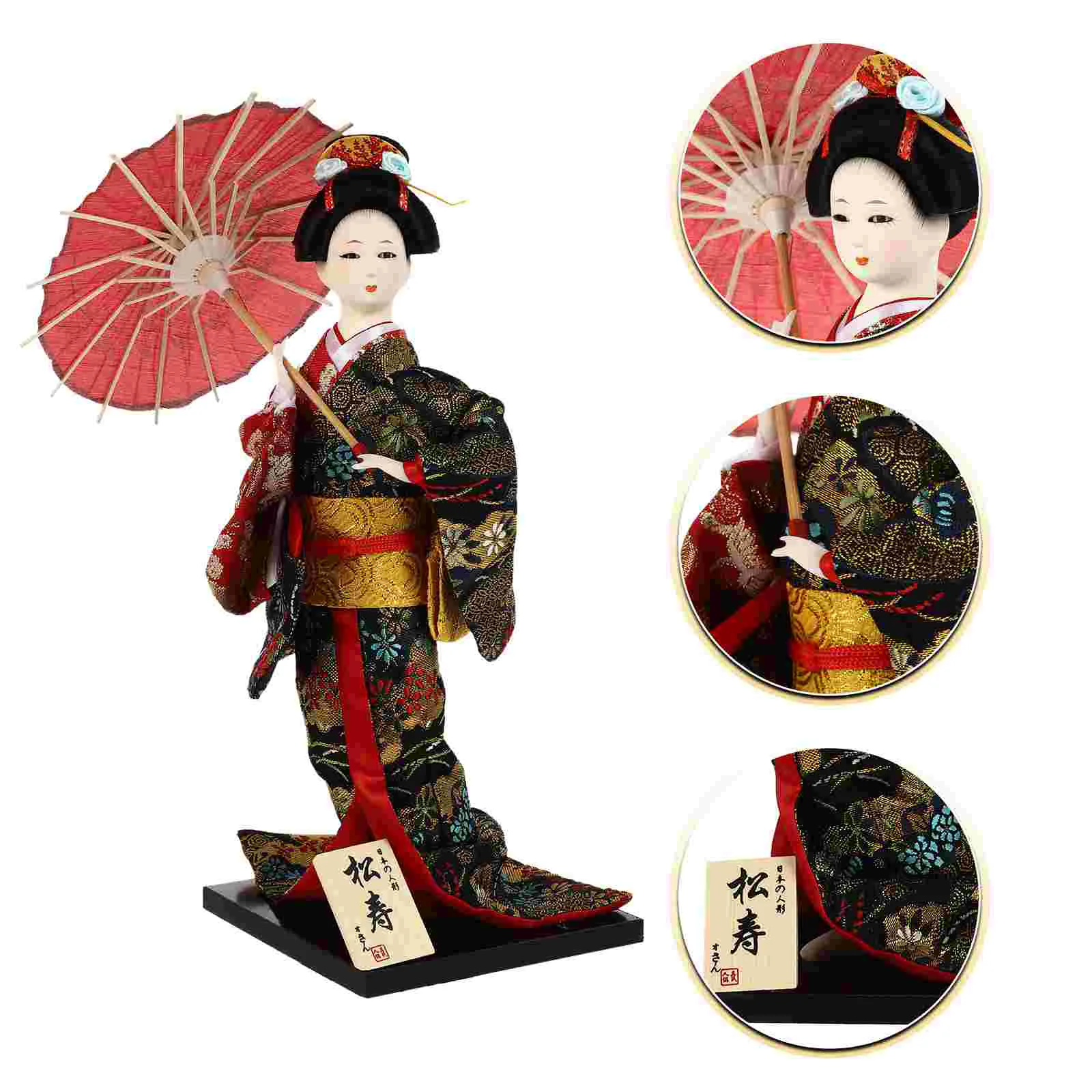 

Geisha Ornament Kimono Figure Japanese Ornaments Figurines Asian Decor for Home