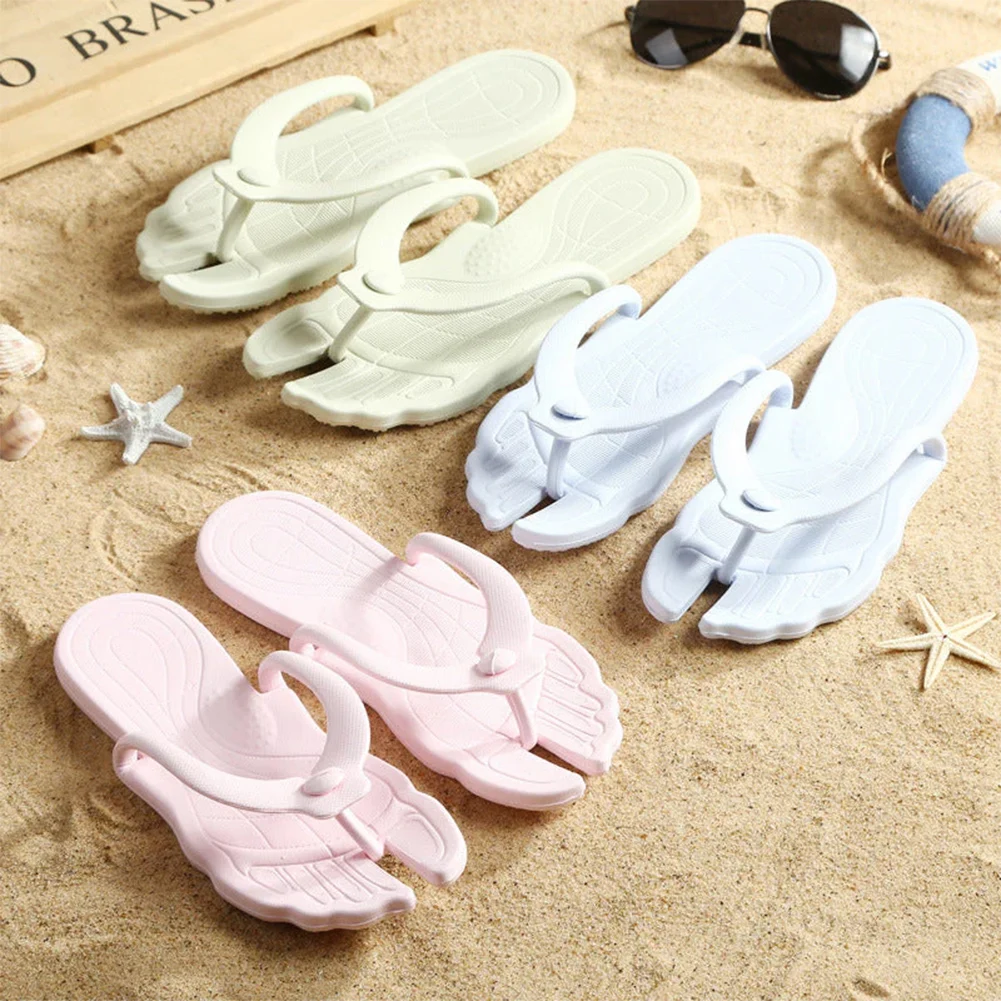 Folding Flip Flops For Travel Lightweight Anti-slip Slippers For Hotel Bathing