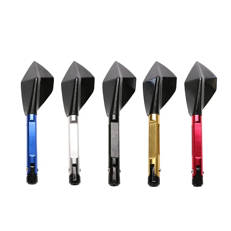 Motorcycle Rear View Mirror Bike Cycling Clear Wide Range Back Sight Rearview Reflector Adjustable Handlebar Left Right Mirror