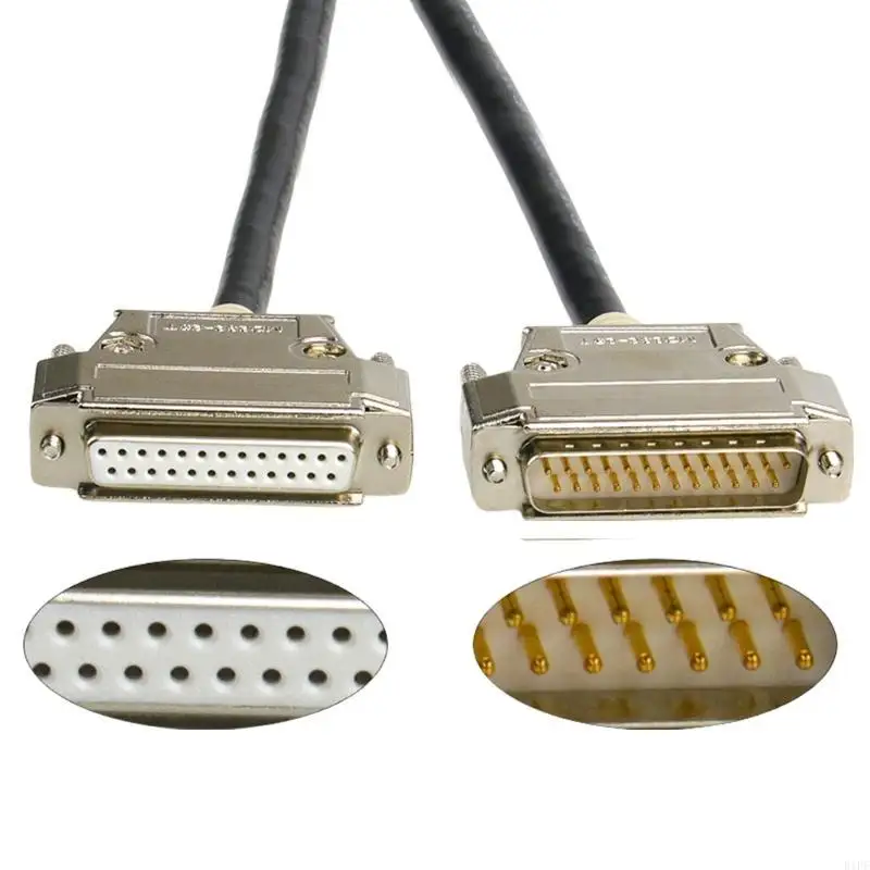 E1PF RS232 DB25 الذكور كبل اتصال الإناث 26AWG الأسلاك النحاسية