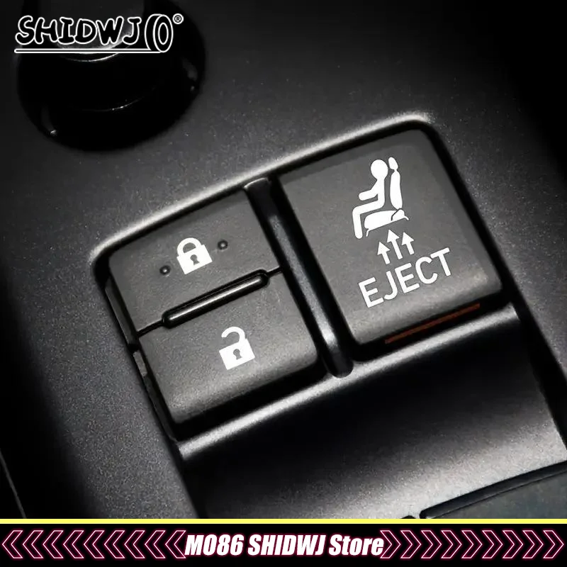 1 قطعة اكسسوارات السيارات روح الدعابة للرجال EJECT ملصقات أزرار ل أزرار السيارة الفارغة نكتة هدية لعشاق السيارات #2