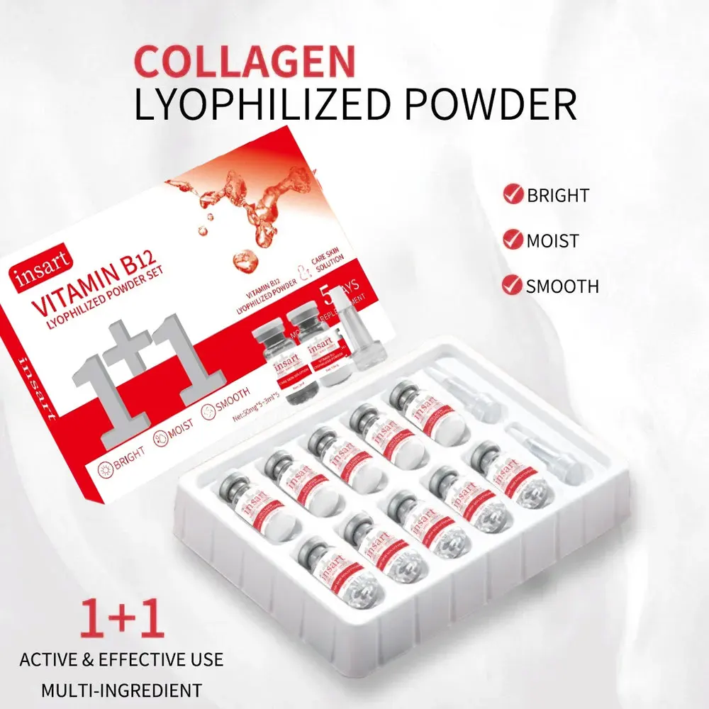 

Collagen Niacinamide VC Lyophilized Powder Face Serum Anti Aging Brightening Moisturizing Essence for All Skin Skincare