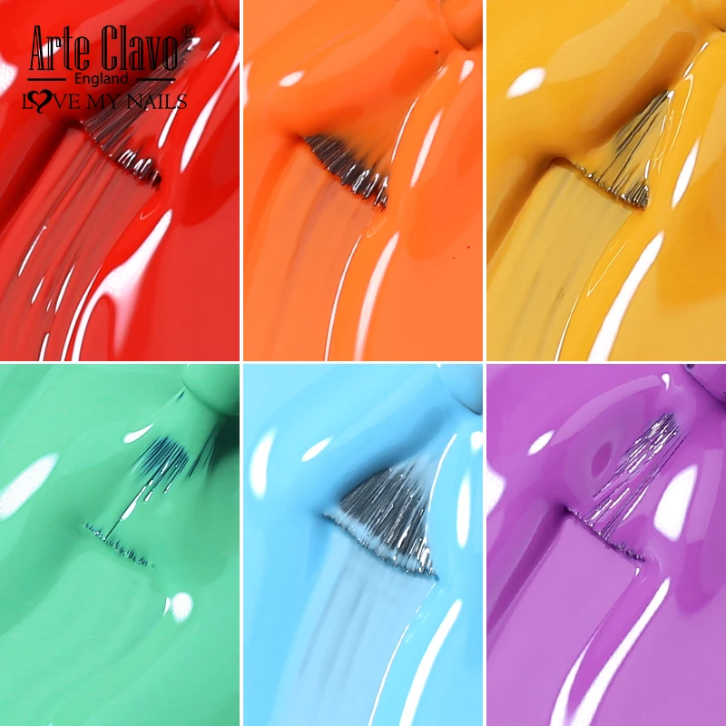 Arte Clavo Art Nagellak Top Base Coat Gel Nagellak UV LED Lamp 115 Kleuren Losweken Nagelmanicure Semi-permanent 8 ml DIY