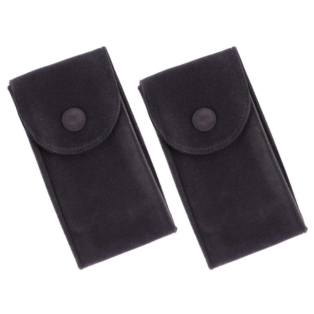

2Pcs Watch Storage Bag Portable Non-Woven Protective Pouch Scratch Resistant Travel Organizer for Watches and Bracelets