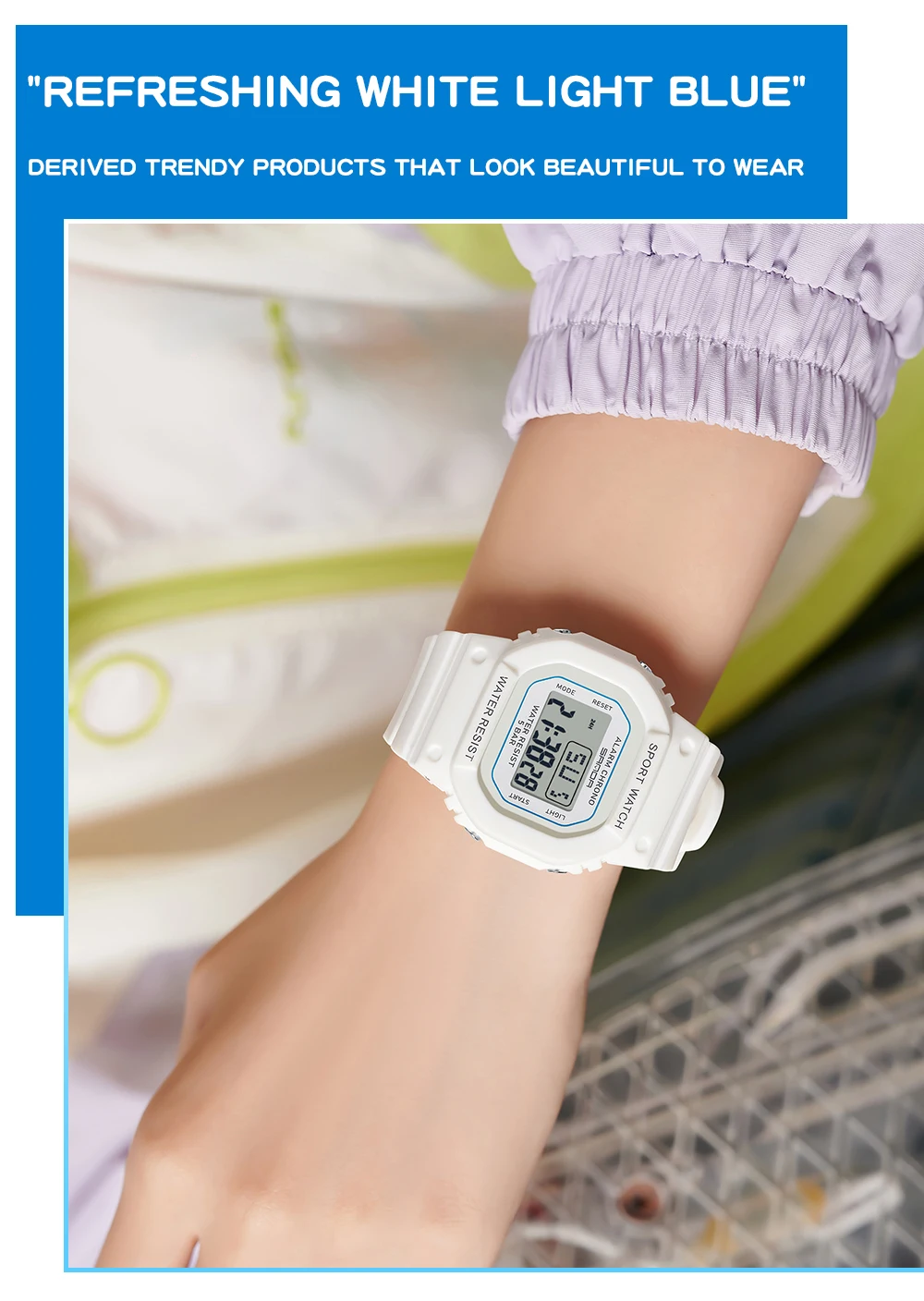 SANDA Jungen Mädchen LED Digitaluhr Kinder Sportuhr für wasserdichte elektronische Uhr Kinder im Freien Casual Geschenkuhr – Detail 4