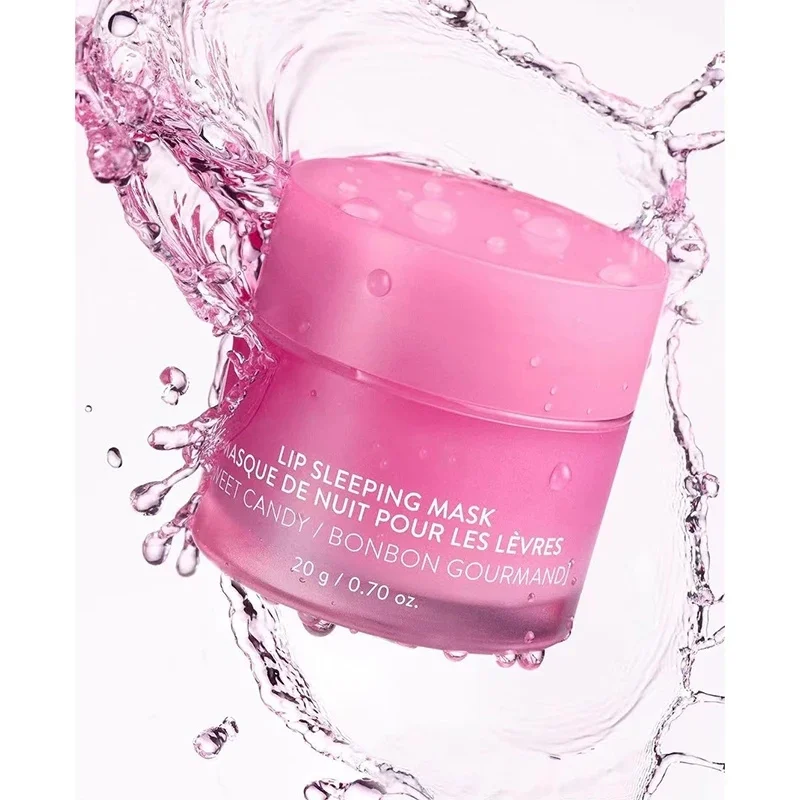 Corea Lip Sleep Mask Night Sleep Maintenance idratante Lip Women Gloss Bleach Cream balsamo nutriente cura maschera per labbra alla fragola