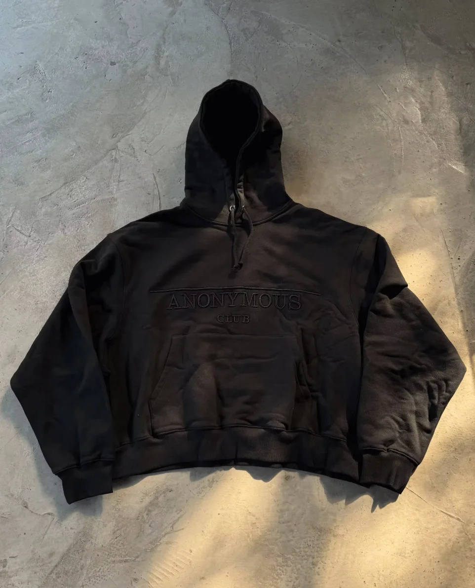 Opium YVL Anonymous Club baggy embroidered hooded sweater
