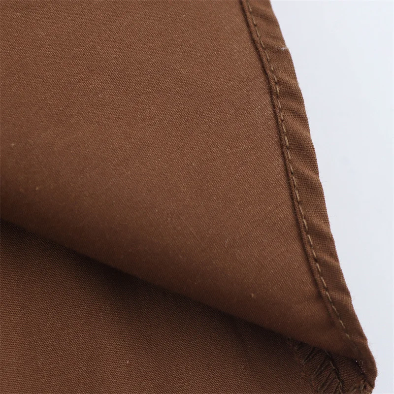 قميص بني كبير الحجم قمصان وبلوزات فضفاضة بأكمام قصيرة قمصان نسائية بأزرار بلوزات أنيقة أنيقة 2025 #6