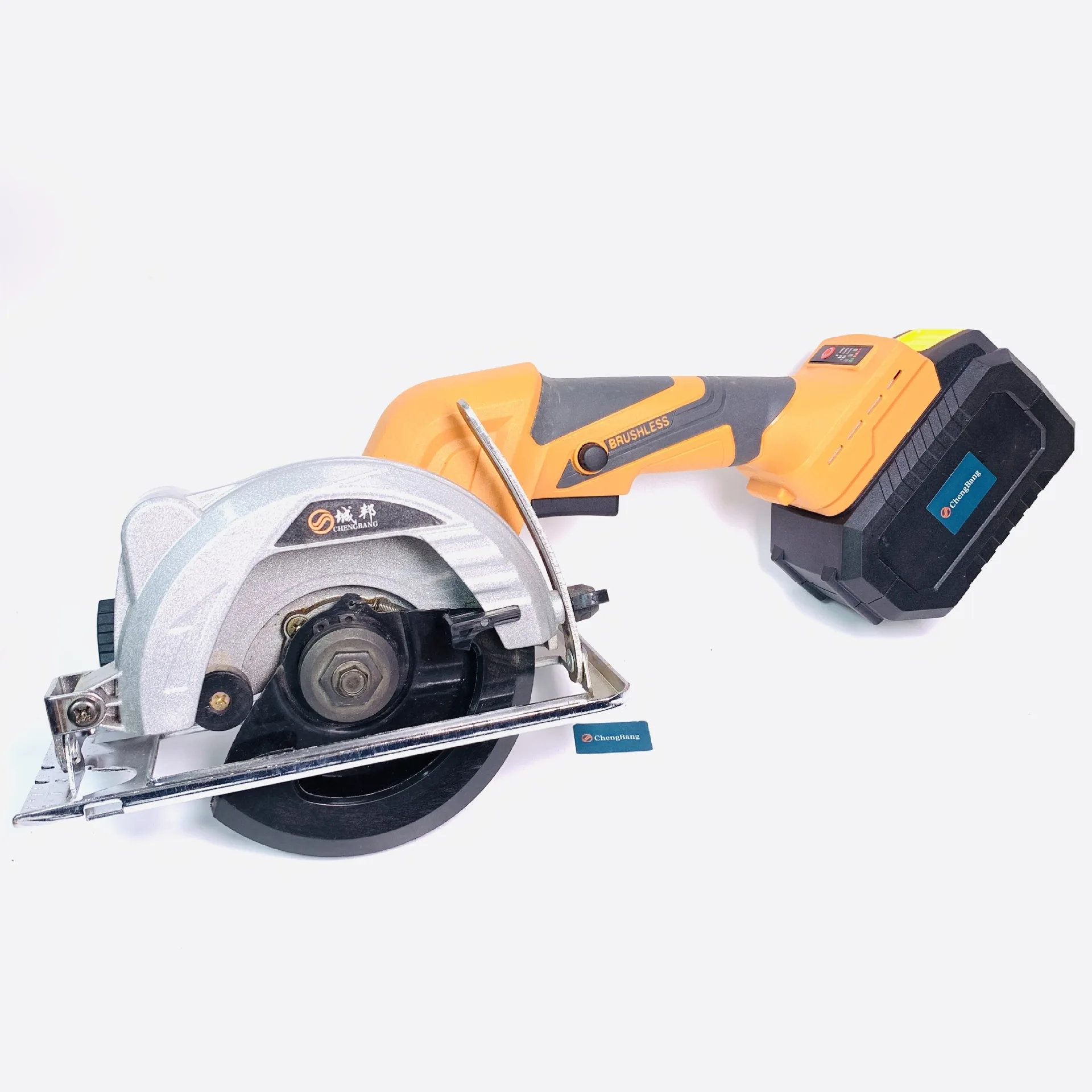 Orange lithium brushless electric single flashlight circular saw L01