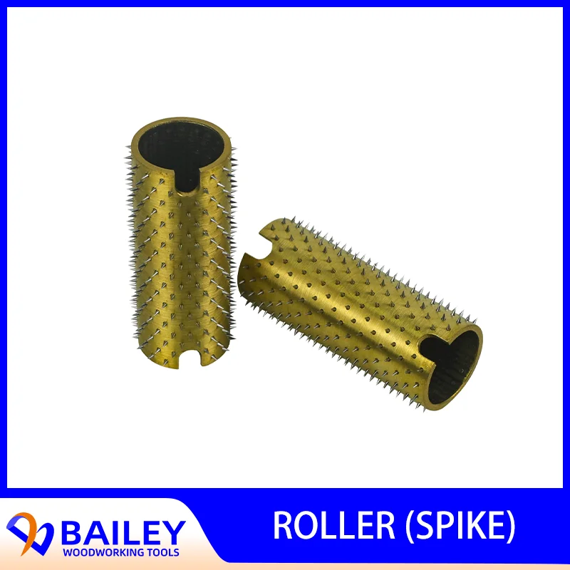 

BAILEY 1Pair 3-607-18-0100 Original Edge Feeding Roller with Spikes for Homag Brandt Edge Banding Machine Woodworking Tool