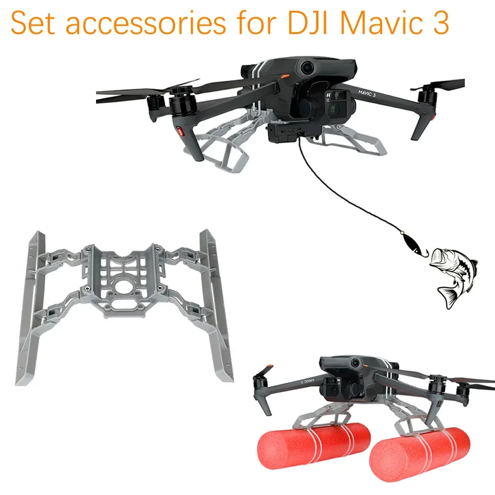 

Thrower System for DJI Mavic 3 Water Landing Gear Drone Fishing Bait Collapsed Legs Extender Combo Accessories Kit