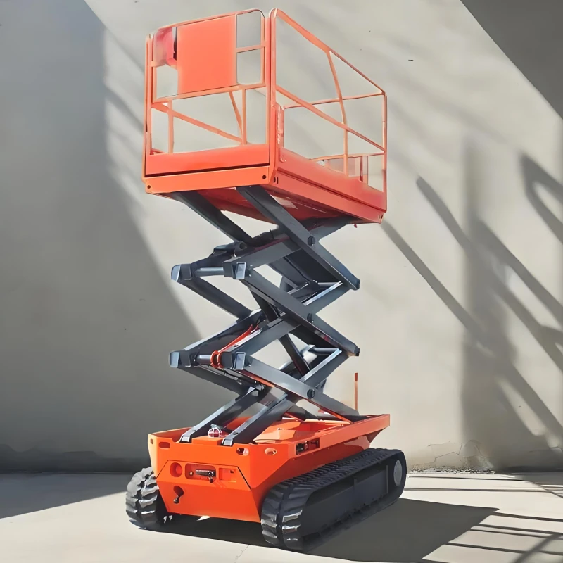 High Quality Electric Crawler Lift Hydraulic Mobile Scissor Lift Aerial Work Platform 320kg Load Capacity 18m Working Height