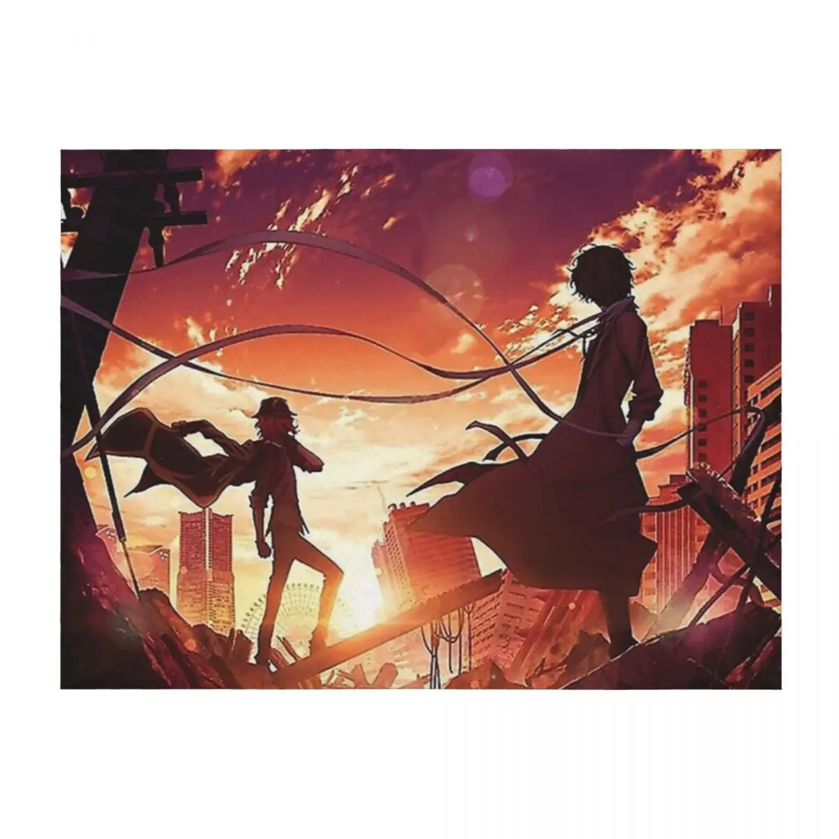 

SOUKOKU Poster Throw Blanket manga Hairy Comforter Hair Blankets