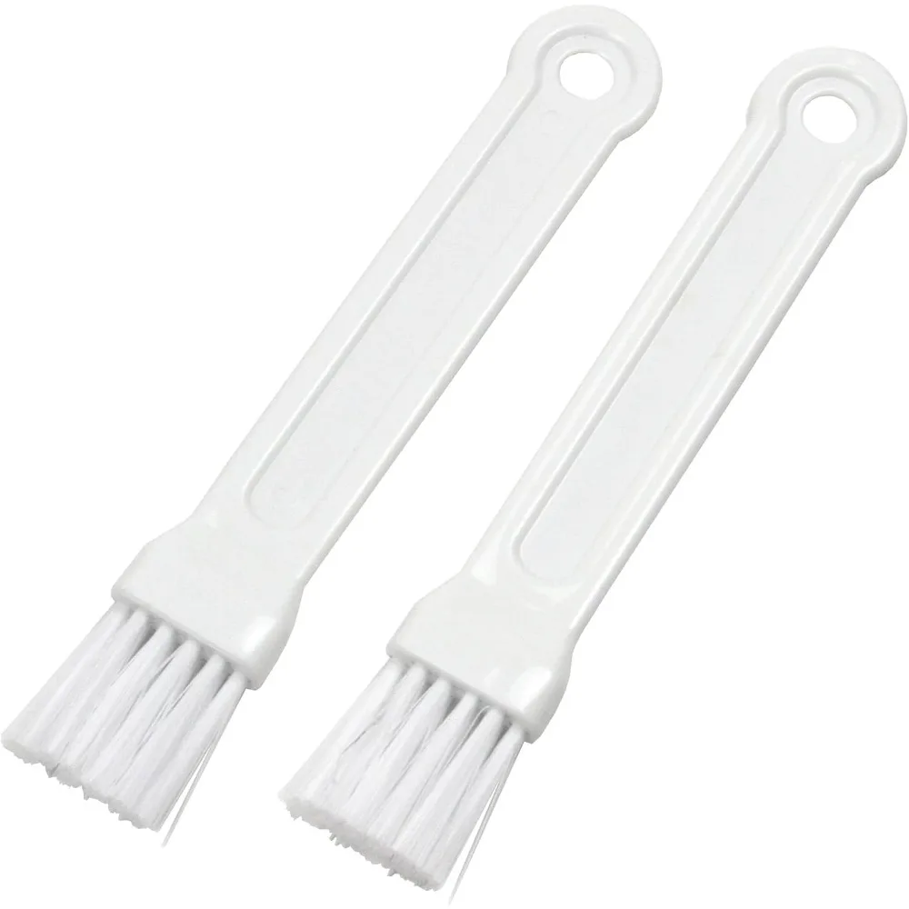 7 Inch White Mini Pastry Brush Set of 2 Small Kitchen Baking Brushes 1 Inch Wide for Cooking Cake Decorating Sugar Art Egg Wash