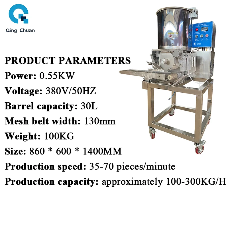 Burger Vleespasteitje Machine Volautomatische Vormmachine Multifunctionele Vleespasteitjes Viskoek Machine