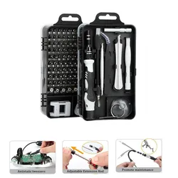 115 in 1 Mini Screwdriver Set of Screw Driver Bit Set Precision Set For Laptops Phone Watch Tablet Electronic Device Hand Tool