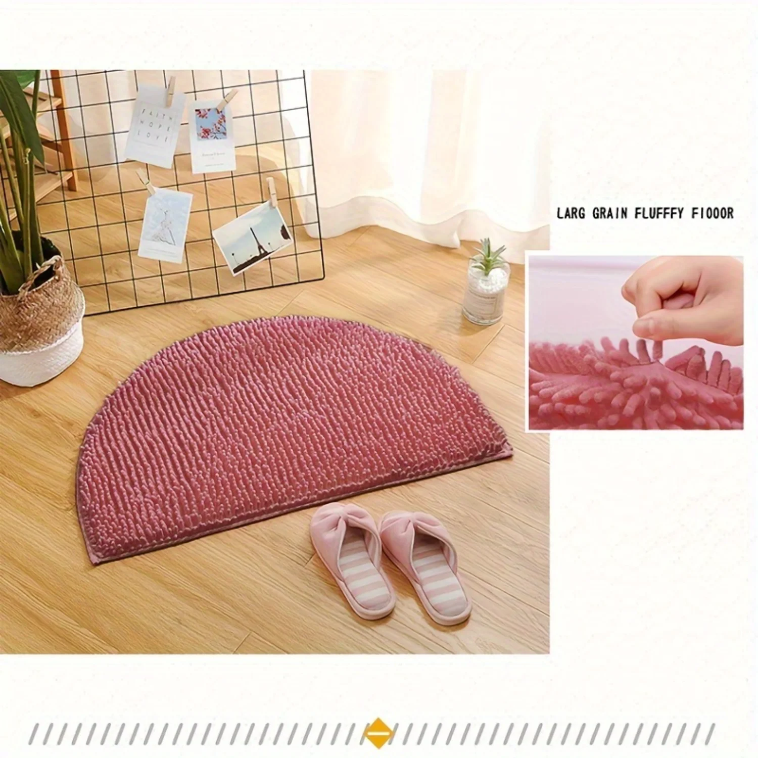 

Upgrade Your Bathroom with This Luxurious Semicircle Bath Rug!, Accessories Over toilet cabinet oraganizer