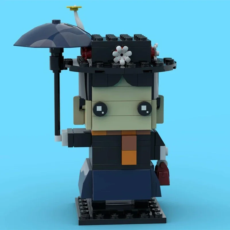 

Набор строительных блоков MOC «Мэри Поппинс» Brickheadz, 143 детали, Рождественский подарок, вдохновляющий на безграничную творческую активность