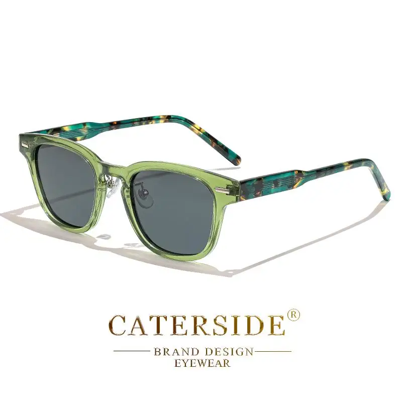 CATERSIDE Retro Quadrat Polarisierte Sonnenbrille Männer TR90 Rahmen Hohe Qualität Sonnenbrille für Frauen Fahren Angeln Party Brillen – Detail 13