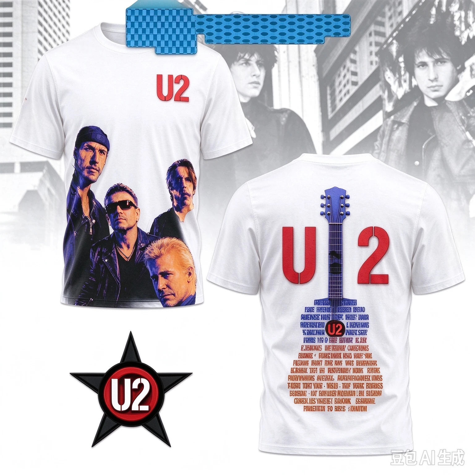 2026 U2 Band 50 Years 1976-2026 Thank You for The Memories T-Shirt Men Vintage Rock Music Short Sleeve Tee Casual Streetwear