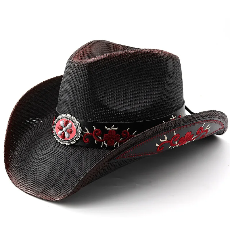 retro-patron-tibetano-banda-de-cuero-pintura-mujeres-hombres-paja-dura-ala-ancha-al-aire-libre-playa-vaquero-vaquera-sombrero-occidental-protector-solar