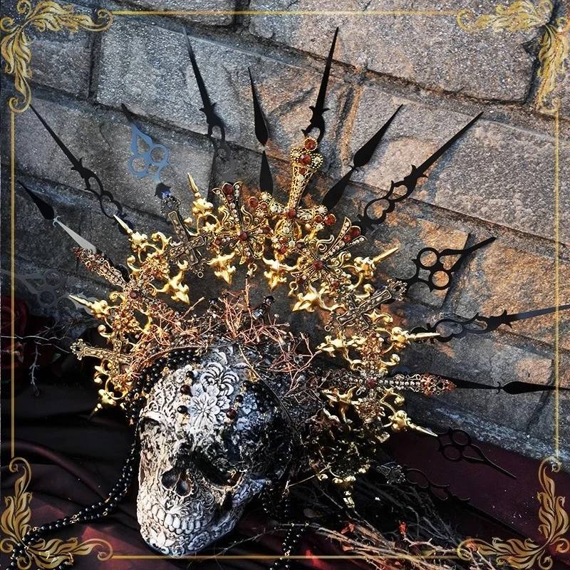 

Notre Dame Halo Church Crown Dark Gothic Exaggerated Show Photo Headgear Pointer Crown